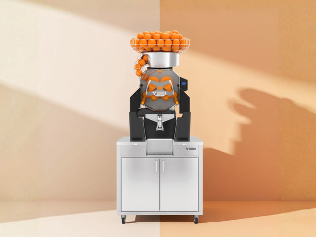 Zumex Speed S+Plus Self Service Orange Juicer Machine with Mirror Podium 08826 — 40 Fruits/Minute