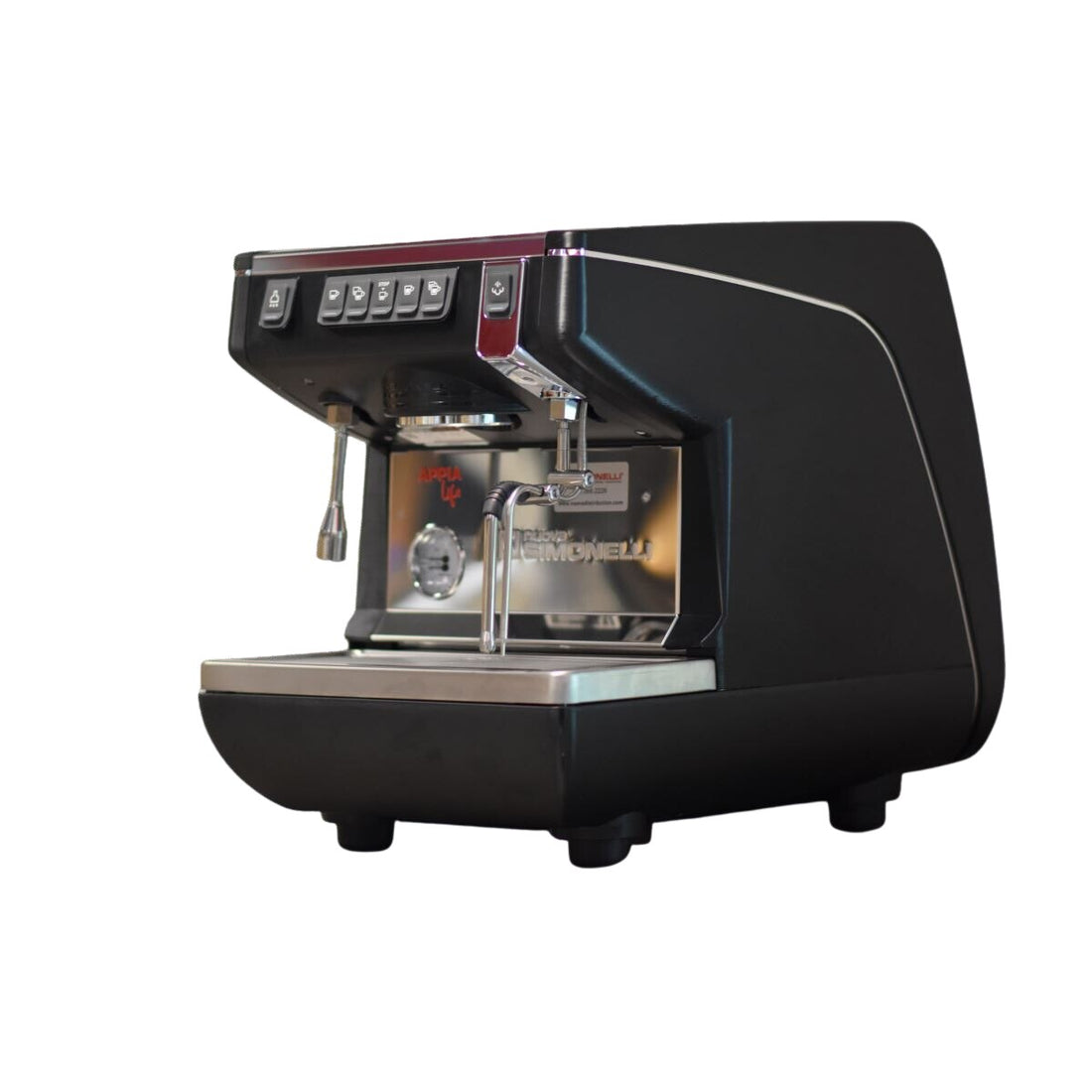 Nuova Simonelli Appia Life 1 Group Volumetric with Autosteam Espresso Machine Black