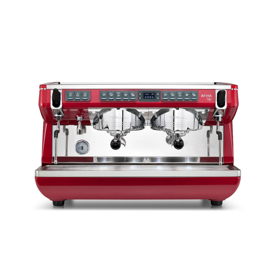 Nuova Simonelli Appia Life 2 Group Timer Espresso Machine Red