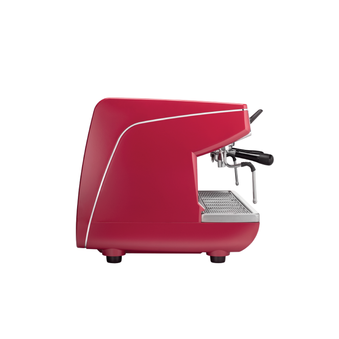 Nuova Simonelli Appia Life 2 Group Timer Espresso Machine Red side view