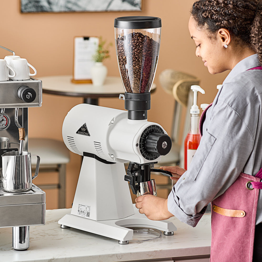 Mahlkonig EK43 S Allround Commercial Coffee Grinder White