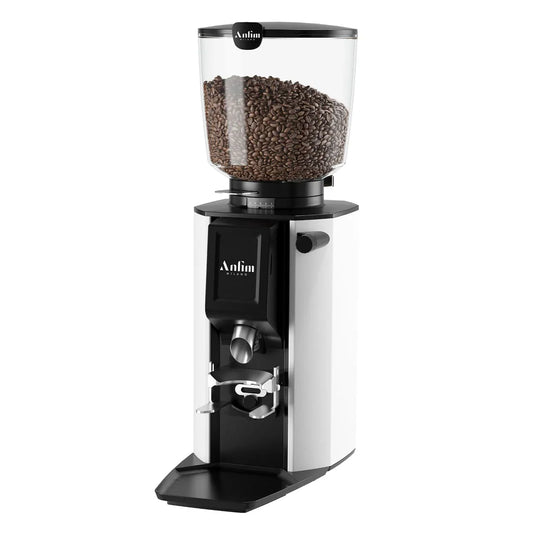 Anfim Luna On-Demand Espresso Grinder — 4.4 Lbs Capacity, White, 110V
