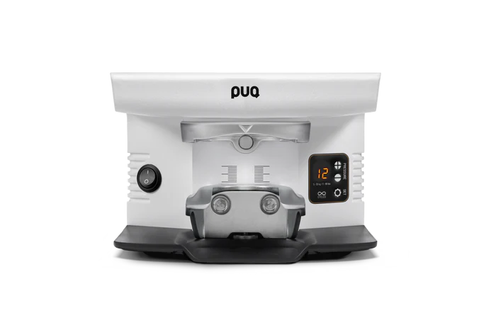 PUQ Press Gen 5 M6 Automatic Tamper for VA Mythos 75 & 85 White