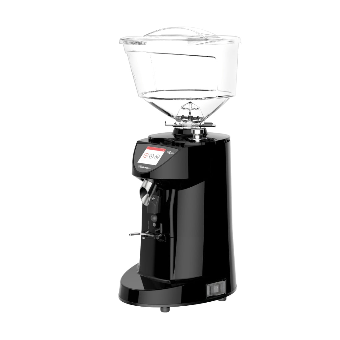 Nuova Simonelli MDXS On Demand Digit Espresso Grinder Black angle view