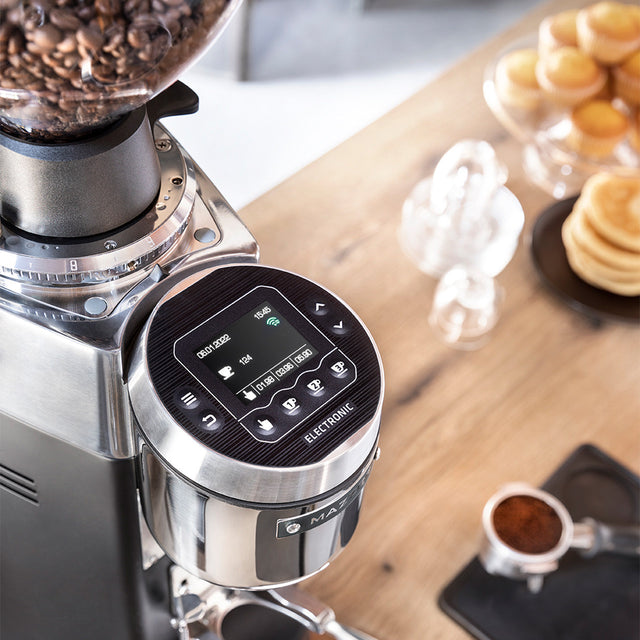 Mazzer Robur S Electronic Espresso Grinder Polished Aluminum