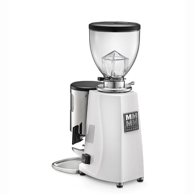 Mazzer Mini Timer Espresso Grinder White