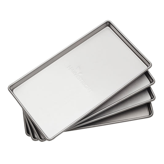 4 x Stainless Steel Trays Small