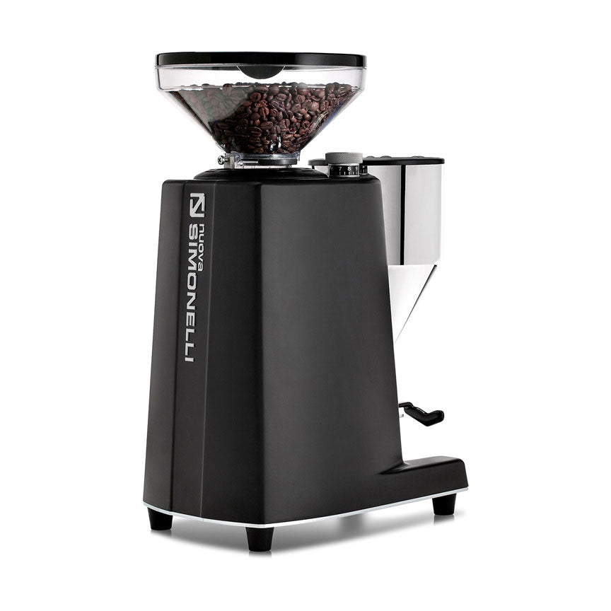 Nuova Simonelli G60 On Demand Espresso Grinder Black rear angle view