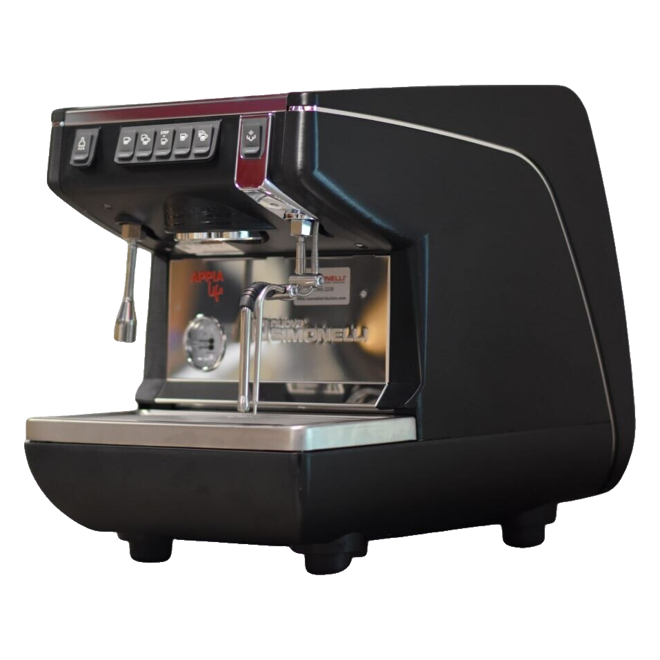 Nuova Simonelli Appia Life 1 Group Volumetric with Autosteam Espresso Machine Black