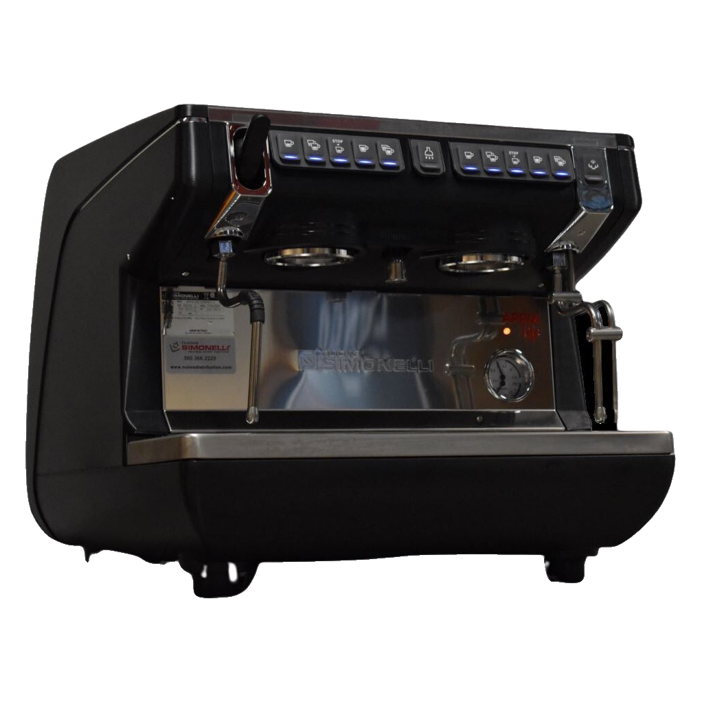Nuova Simonelli Appia Life Compact 2 Group Volumetric with Autosteam 220V Espresso Machine Black