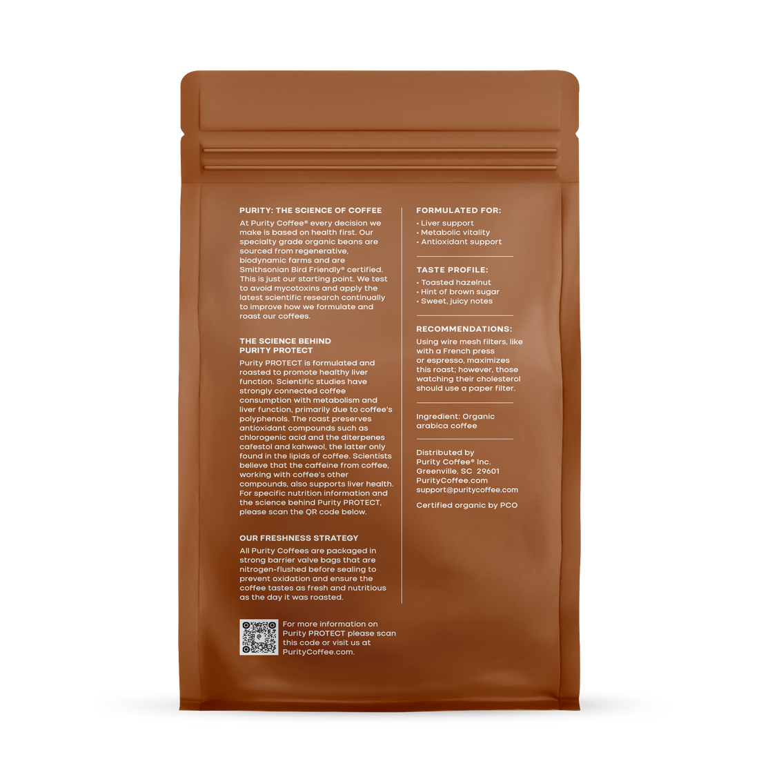 PURITY Light-Medium Roast Whole Bean Coffee (12 oz)
