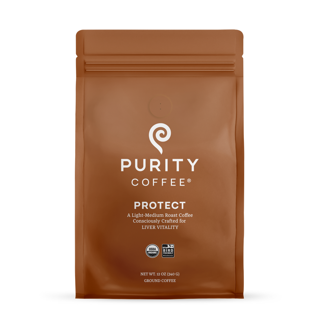 PURITY Light-Medium Roast Whole Bean Coffee (12 oz)