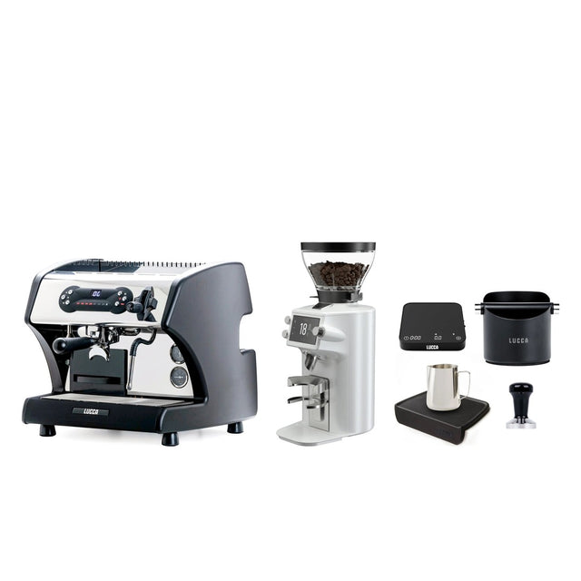 LUCCA A53 Pro & Mahlkonig E64 WS Home Espresso Bar Bundle White