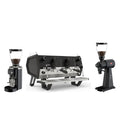 Sanremo D8 2 Group, Mahlkonig E65W GbS & EK43 Cafe Bar Bundle Black