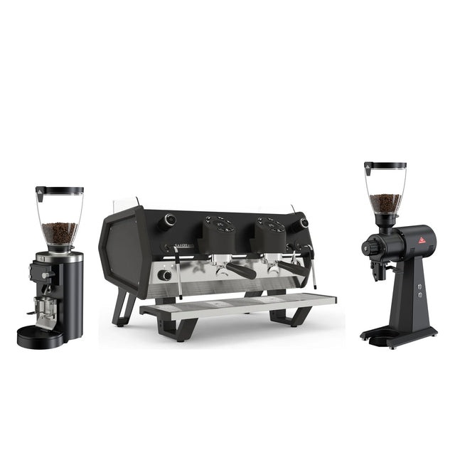 Sanremo D8 2 Group, Mahlkonig E65W GbS & EK43 Cafe Bar Bundle Black