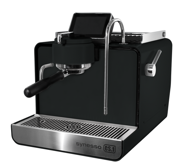 Synesso ES.1 Dual Boiler Espresso Machine Black front three-quarter view
