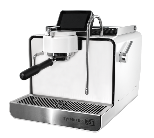Synesso ES.1 Dual Boiler Espresso Machine White front three-quarter view